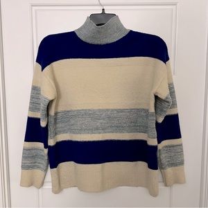 Blue/Ivory Stripe Sweater